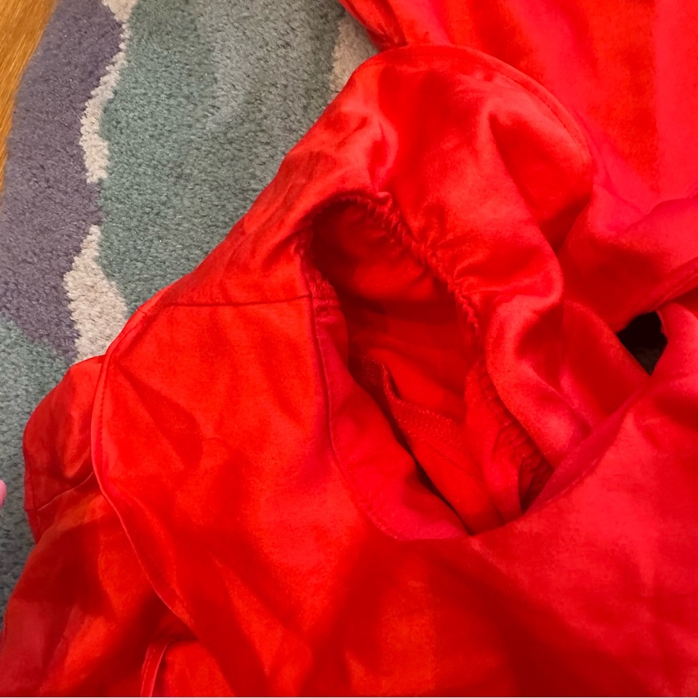 Few Moda Red Ruffle Cutout Mini Dress - Picture 7 of 9
